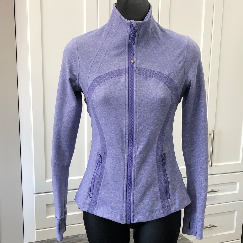 Lululemon Define Jacket *Soft Mini Check – Heathered Persian Purple – Size 4
